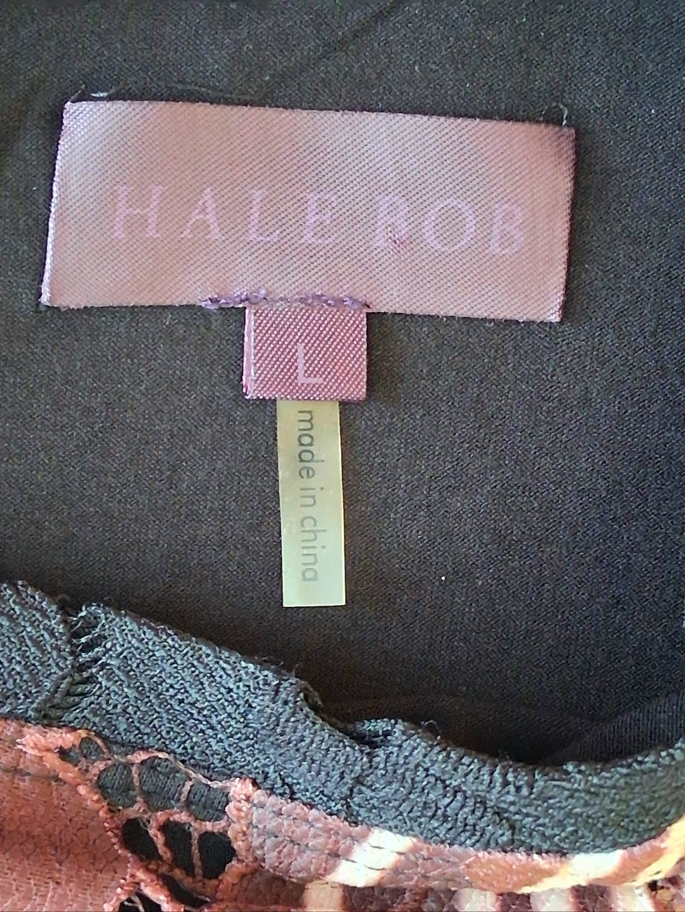 Hale Bob Eyelet Lace Overlay Shift Dress Sz Lg - Picture 8 of 13